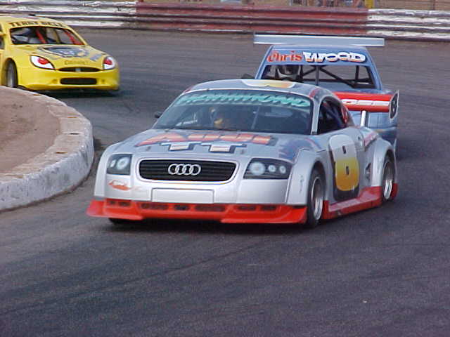 Stu Hammond and his repaired TT