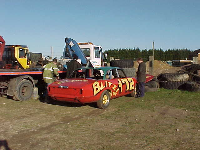 Simon Byrne and one of many Blitz! team cars