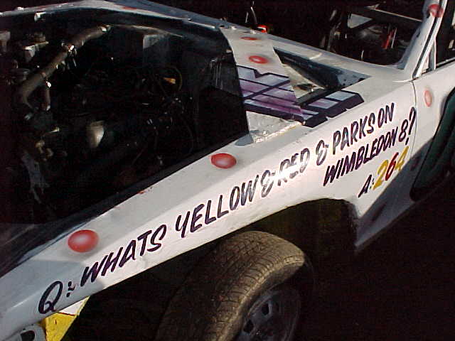 Spotted on the side of Neil Peters' spotty... wonder what it means! :)